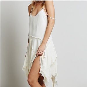 Free people tattered up slip dress